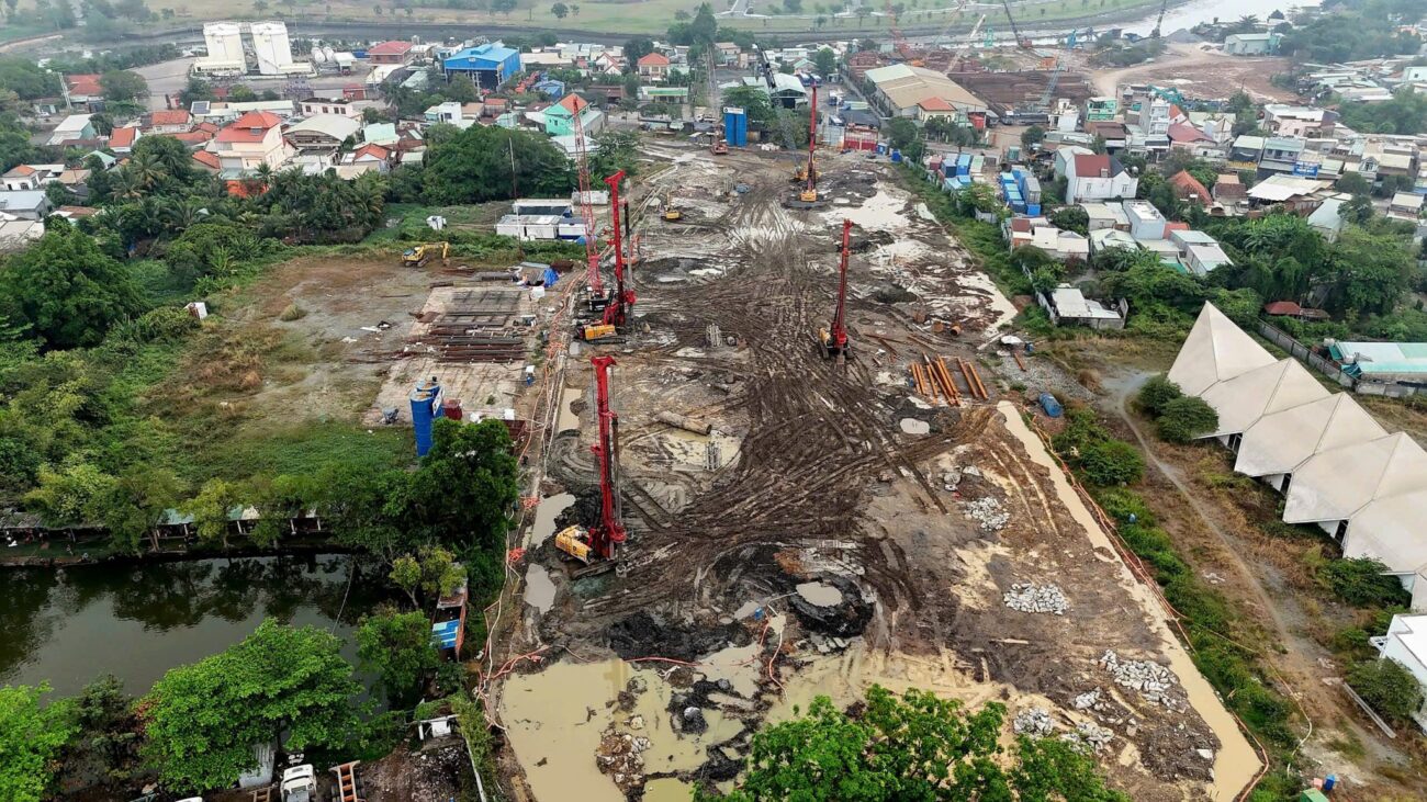 Hình ảnh tiến độ thi công river collection